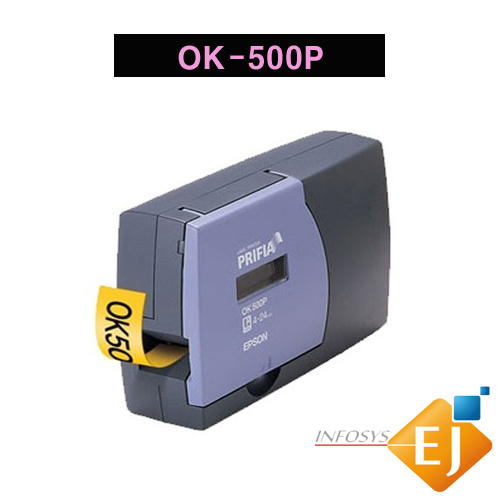 [엡손 EPSON] 라벨프린터/ PRIFIA OK500P/OK-500P/PC전용/바코드,QR코드 인쇄가능/자동컷팅기능 /자동연번기능/라벨4~24mm까지