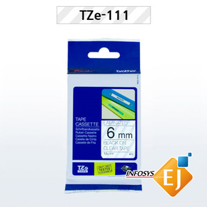 브라더 TZE-111(6mm 투명)