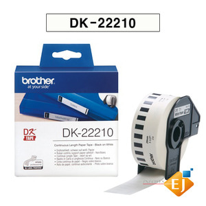 브라더/정품[부라더 라벨테이프] DK-22210/DK22210/연속라벨 (29mm*30.48M 흰색바탕)/감열지라벨/QL-550/QL-700/QL-720NW/QL-800/QL-820NW