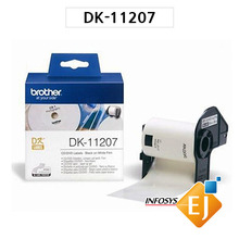 정품[부라더 라벨테이프] DK11207/DK-11207 (58mm*58mm 흰색바탕)/1롤 100매) CD/DVD라벨/감열지라벨/QL-550/QL-700/QL-720NW