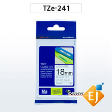 브라더 TZe-241(18mm 흰색)