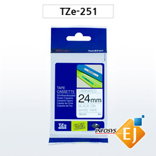 브라더 TZe-251(24mm 흰색)
