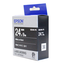 정품[엡손 EPSON] 라벨테이프/SD24K/SD24K-PX (24mm 검정바탕/흰글씨)[OK720,730,500P,900P.1000P]