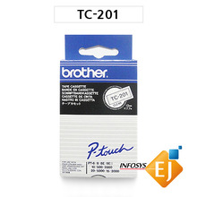 브라더/정품/부라더/라벨테이프/ TC-201 (12mm 흰색바탕/검정글씨)/BL3000/BL5000